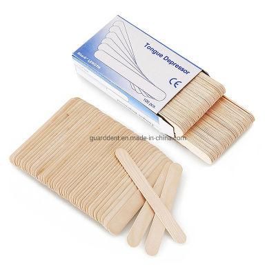 Tongue Depressor Wood Good Quality Disposable Cheap Medical Examination Sterile Oral Adult Wooden Tongue Depressor