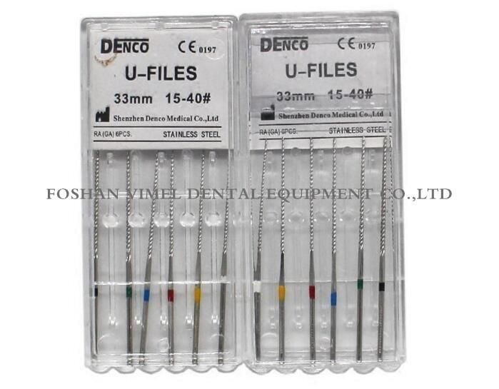 Dental Denco U Files Endodontic Files Stainless Steel Ultrasonic #15-40