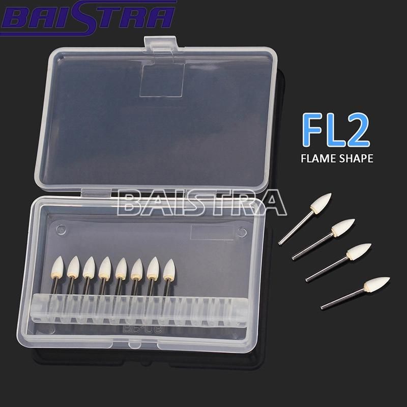 Good Quality Flame Shape Fg White Stone Dental Polishing Burs