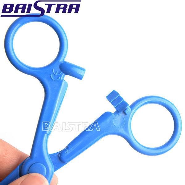 Medical Surgical Product Blue Color Dental Haemostatic Forceps HK-770