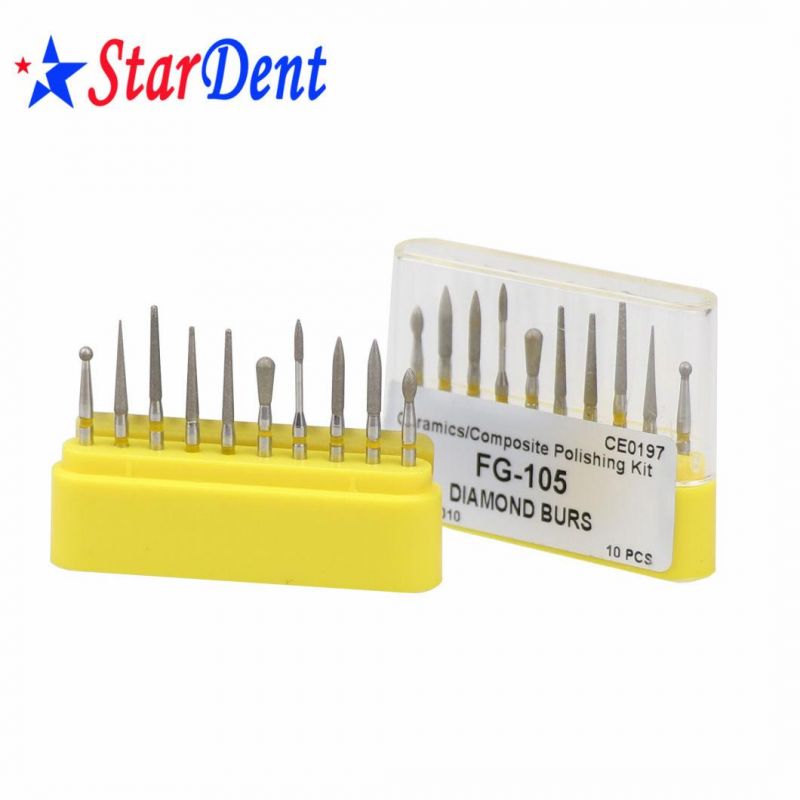 New Dental Diamond Burs Composite Polishing Kit Hospital Medical Lab Surgical Diagnostic Dentist Clinic Equipment