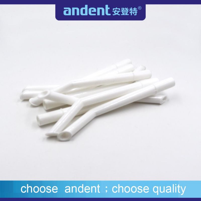 Dental Curved Oral Vented Evacuation PP Material Suction Tips