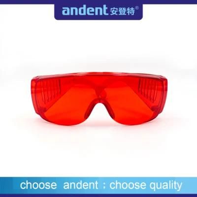 Dental Red Color Protective Eye Glass with Anti Fog Lens