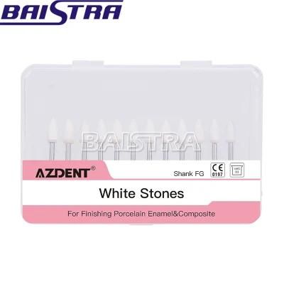 Hot Sale Dental Round Shape White Stone Polishing Fg Burs Abrasion