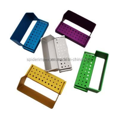 Dental Bur Block Holder Organizer Stand Block Disinfection Box