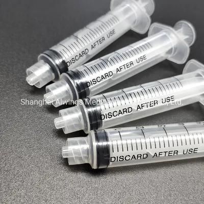 Medical Plastic Material Disposable Irrigation Syringes Non-Sterile 5ml 10ml