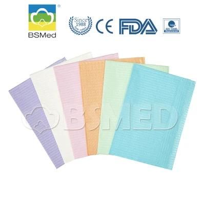 Disposable Colored 3 Ply 33X45cm Dental Tissue Dental Kids Children Bibs