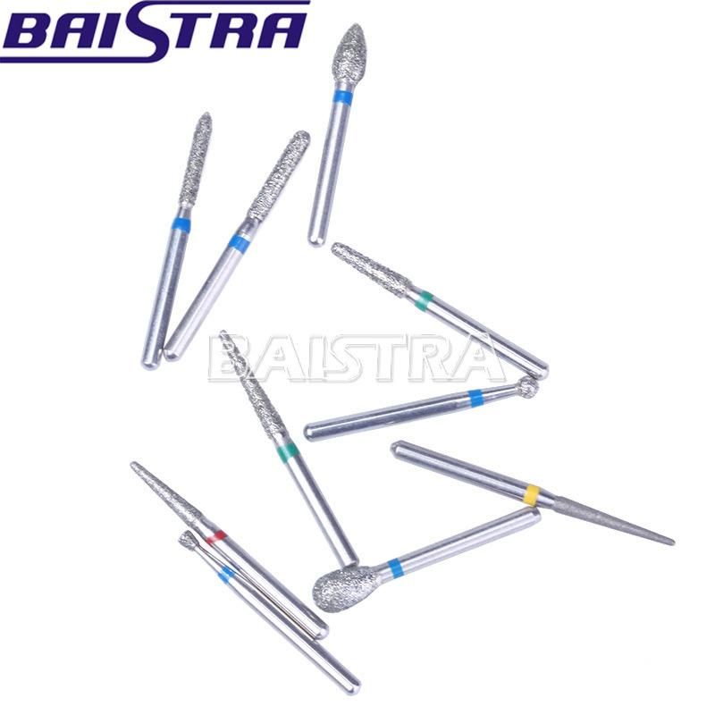 Dental Porcelain Shouldered Abutment Polishing Diamond Burs Kit