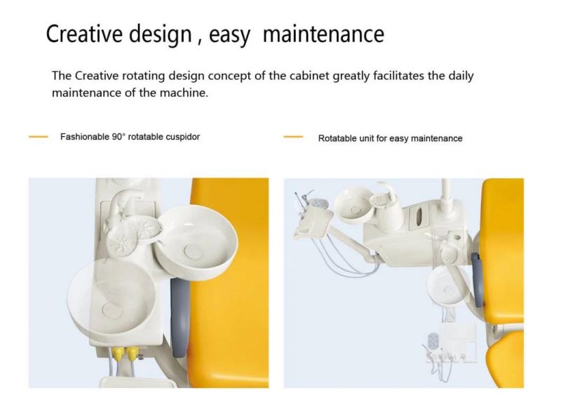 Middle Class Type Dental Chair with Rotatable Handpiece Holder