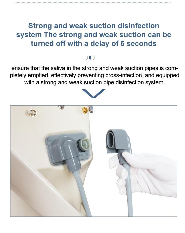 CE and FDA Approved Disinfection Dental Chair with Hydraulic Motor System