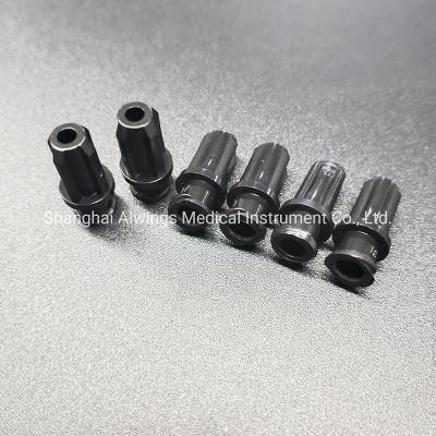 Plastic Materials Caps Black for Medical Disposable Syringes