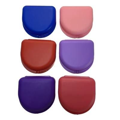 Plastic Teeth Storage Box Oralcare Orthodontic Retainer Mouth Guard Dental Denture Box Holder Container Cases for Travel