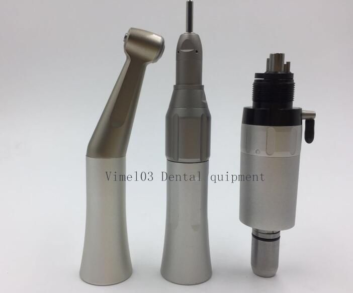 Dental Low Speed Handpiece Kit Straight Contra Push Air Motor