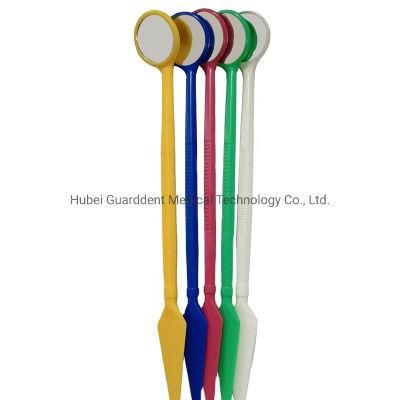 Hot Sale Plastic One Time Use Oral Disposable Colorful Dental Mouth Mirror