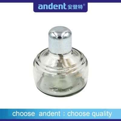 Dental Instrument Glass Alcohol Lamp with Metal Coverand Cotton Wick