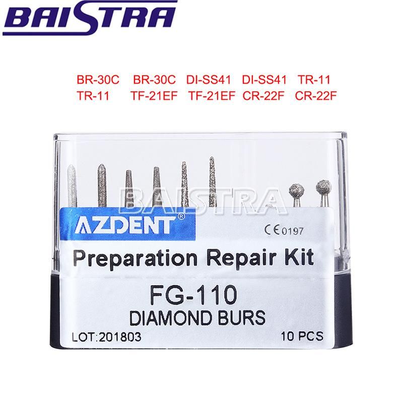 Wholesale Dental Instruments Drill Burs Dental Diamond Burs for High Speed Handpiece