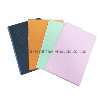 Disposable Medical Supply Pink Dental Bibs Used with Clips