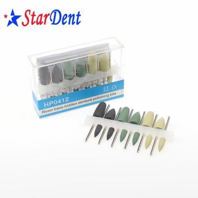 Good Quality Dental Adelomorphic Resin Base Hidden HP0412 Denture Polishing Kits