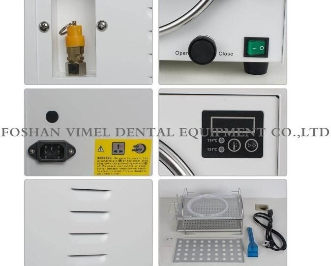 18L 900W Medical Steam Sterilizer Dental Lab Sterilizer Equipment