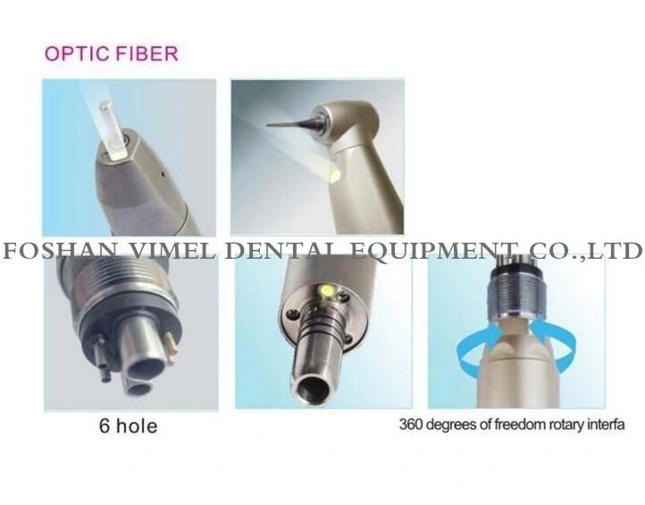 Dental Optical Fiber Inner Channel Low Speed Handpiece 6 Hole