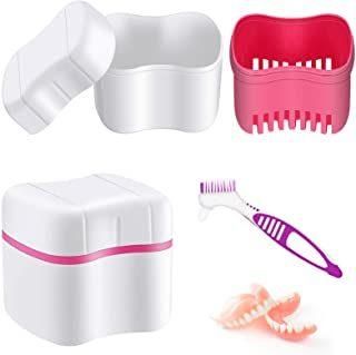 OEM Hot Sale Denture Bath Case with Strainer Denture Cleaner Brush