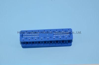 Dental Endo Files Use Endo-Block Measuring Ruler Endo Measuring Block