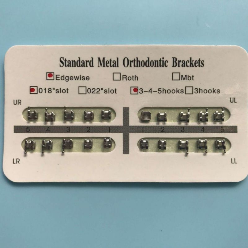 Well Bonding Orthodontic Metal Dental Brackets Mbt / Roth