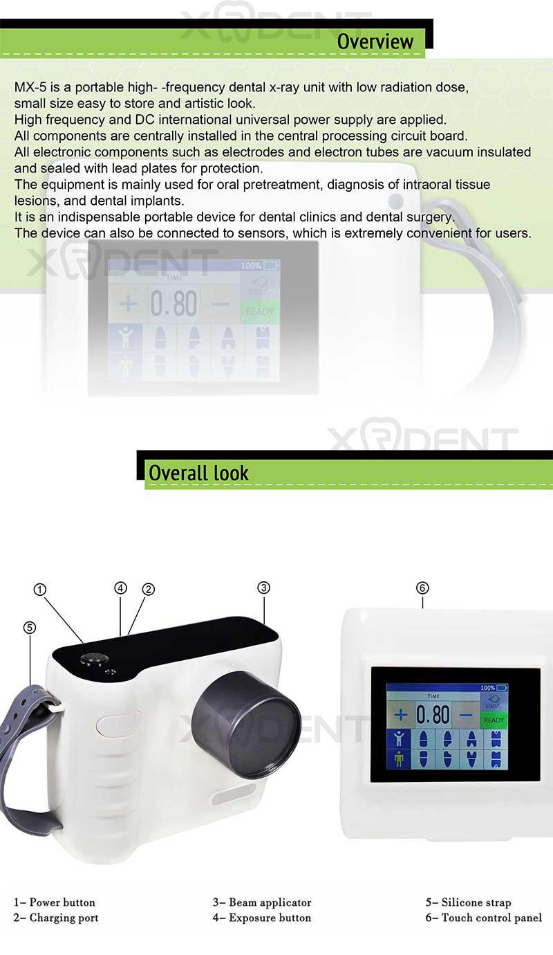 LCD Touch Screen Digital Portable X-ray Machine Factory Price