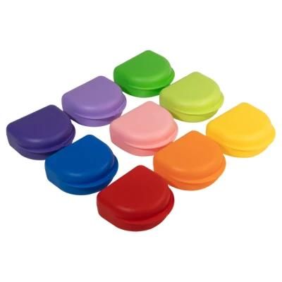 Colorful Wholesale Plastic Orthodontic Dental Denture Bite Guard Retainer Box