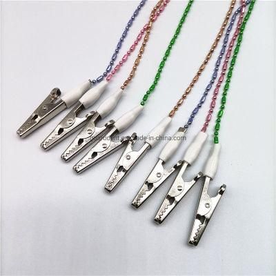 Assorted Colors Dental Metal Bib Chain Holders