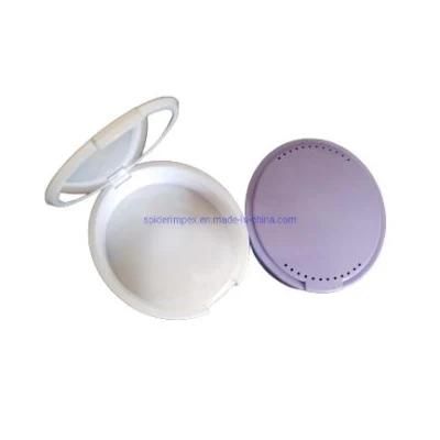 Hot Selling Oval Plastic Dental Orthodontic Aligner Case Box with Mirror