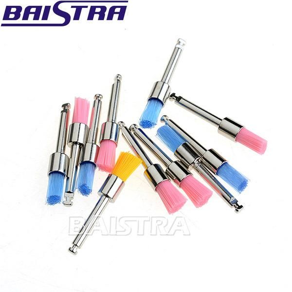 100PCS/Box Nylon Colorful Flat Type Dental Prophy Brushes Pb-330