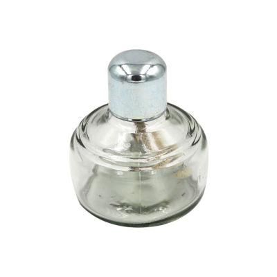 Laboratory Glass Burner Alcohol Lamp with Metal Cover