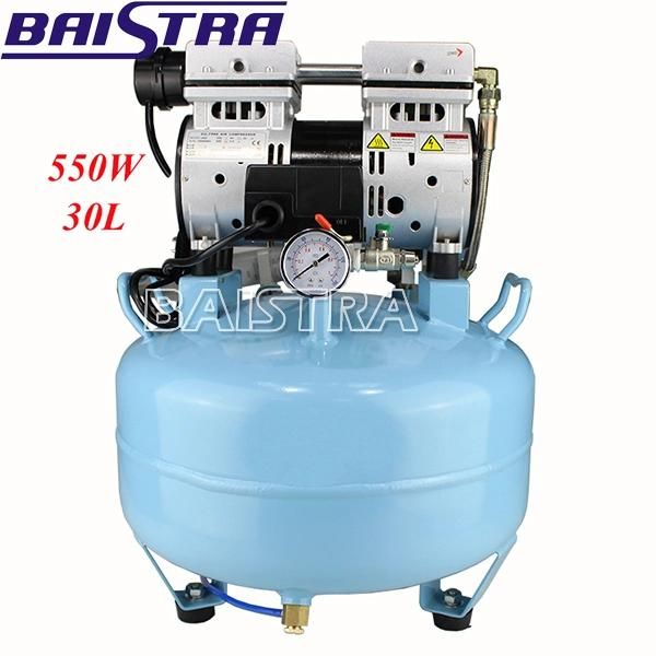 High Quality Dental Unit Medical Silent Noiseless Oil Fume Oilless Air Compressor 30L