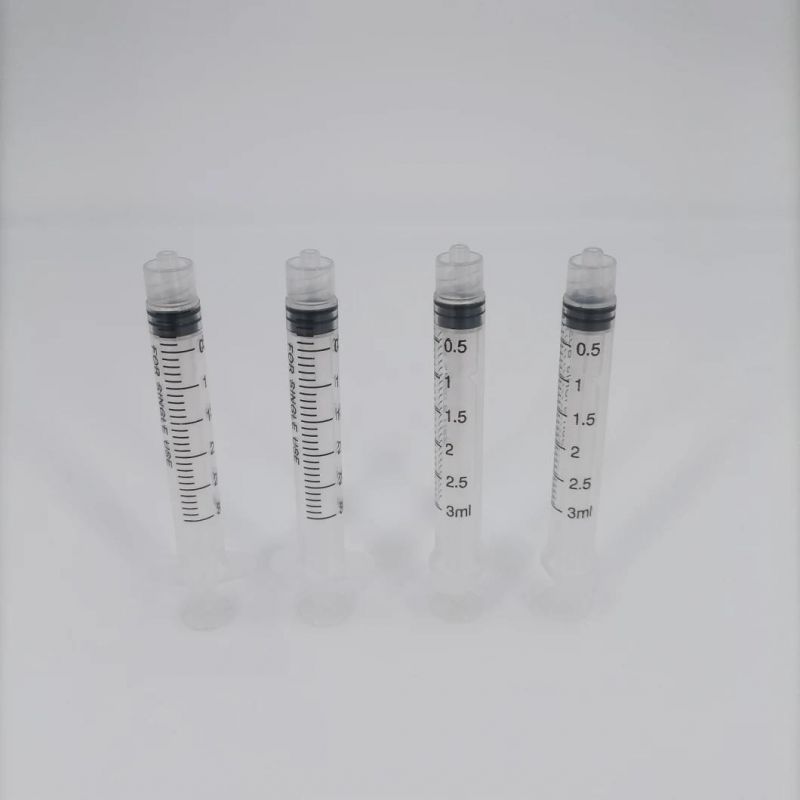 Disposable 3cc Medical Dental Syringe with Needle 3ml