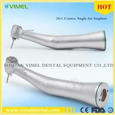 20: 1 Dental Implant Contra Angle Low Speed Handpiece