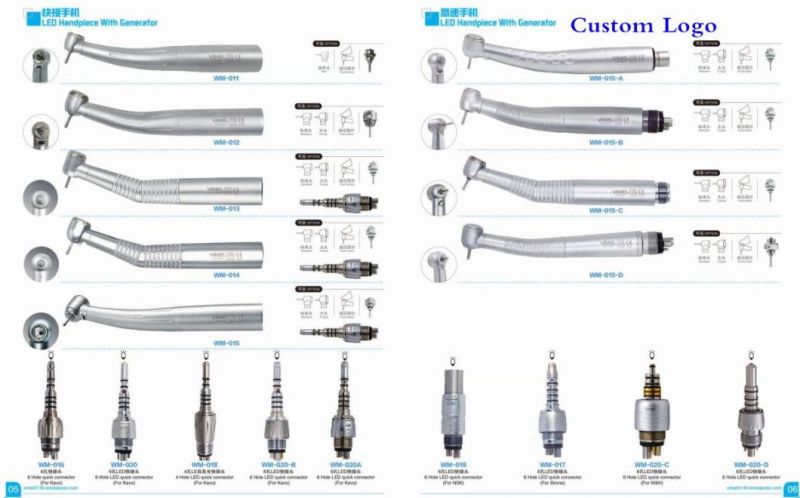 Mini Head LED Dental High Speed Handpiece Turbine