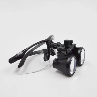 Headgear 2.5X Double Lens Dental Magnifying Glass with LED Light Surgical Loupe