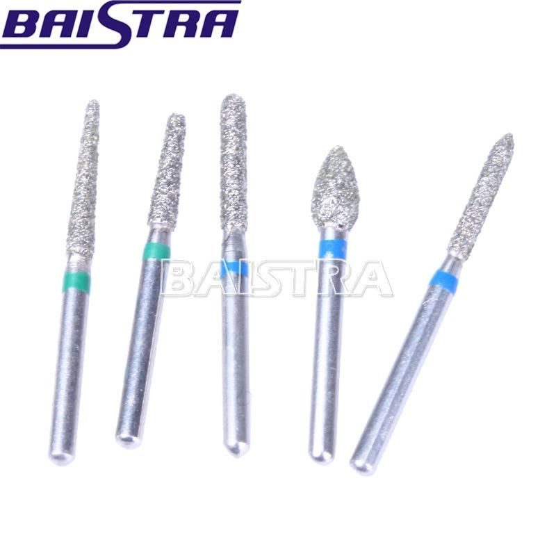 Dental Porcelain Shouldered Abutment Polishing Diamond Burs Kit