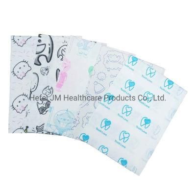 Dental Cartoon Design Cute Disposable Bibs Printed for Child