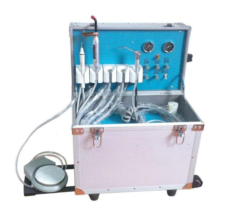 Econormical Portable Dental Unit with The Air Compressor China Manufacture