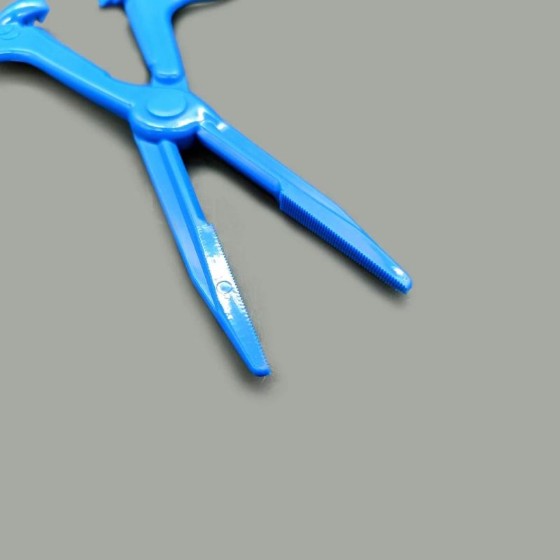 Medical Surgical Product Blue Color Dental Haemostatic Forceps