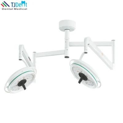 Dental 36 Holes LED Shadowless Ceiling Mounted Double Lamp Operating Light Examination Lamp