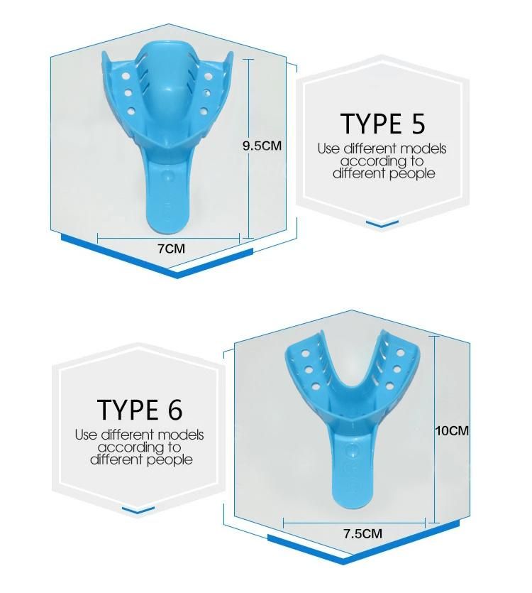 Medical Plastic Dental Impression Trays China Manufacture Price Colorful