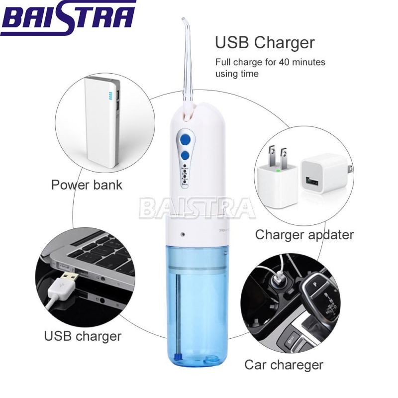 Dental Oral Irrigator Cordless Water Flosser Teeth Cleaning Travel Kit