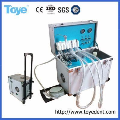 Factory Price Portabl Dental Unit Mobile Type with Weak Suction System