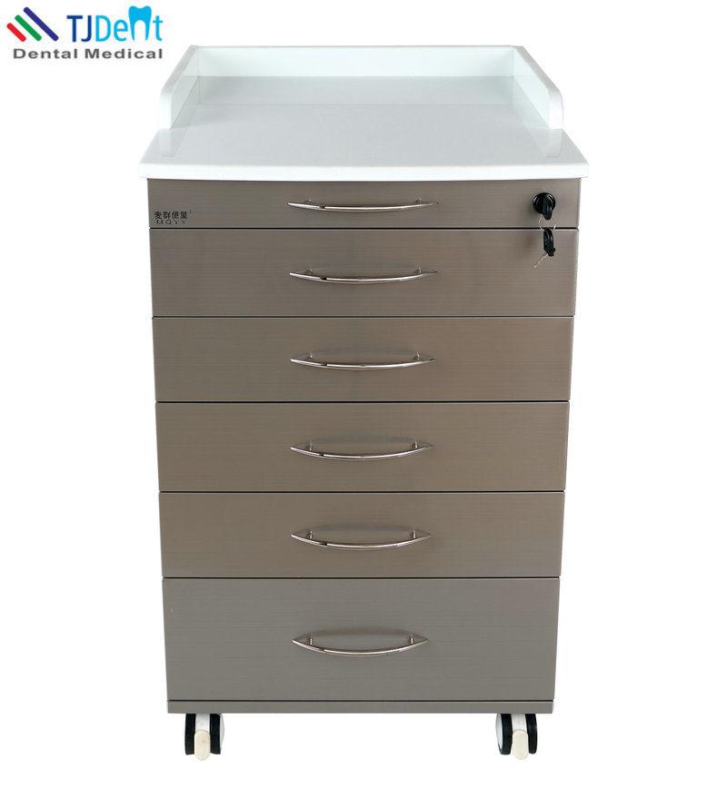 Stainless Steel Movable Convenient & Durable with Baffle Dental Clinic Cabinet