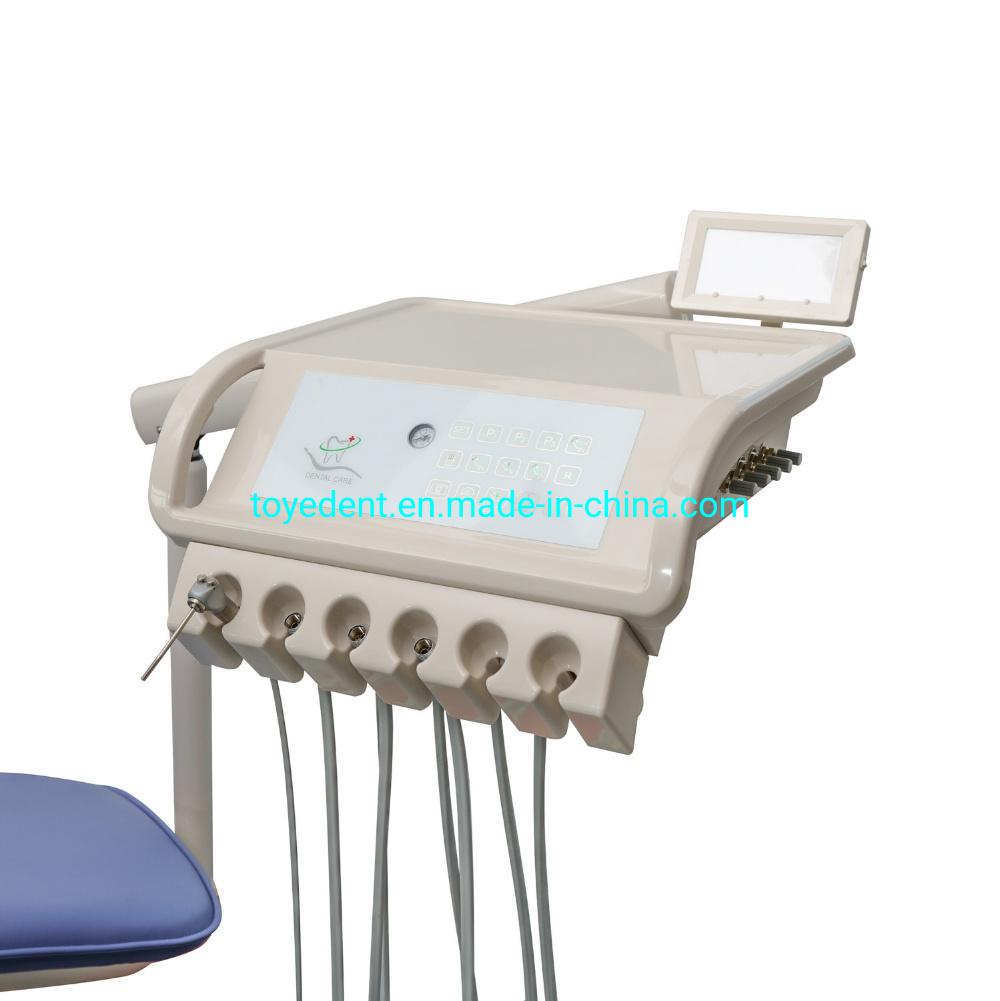 Electronic Dental Chair Colorful Adjustable Dental Unit Leather Dental Chair