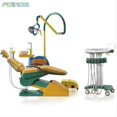 Economic Model Dental Chair with LED Sensor Lamp Dental Unit