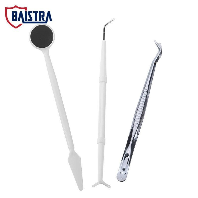 Stainless Steel LED Lighted Anti-Fog Disposable Dental Mouth Mirror Kit